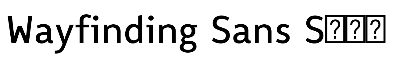 Wayfinding Sans Symbols Style 1